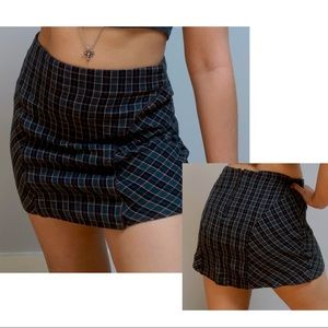 Green Plaid Urban Outfitters Skirt